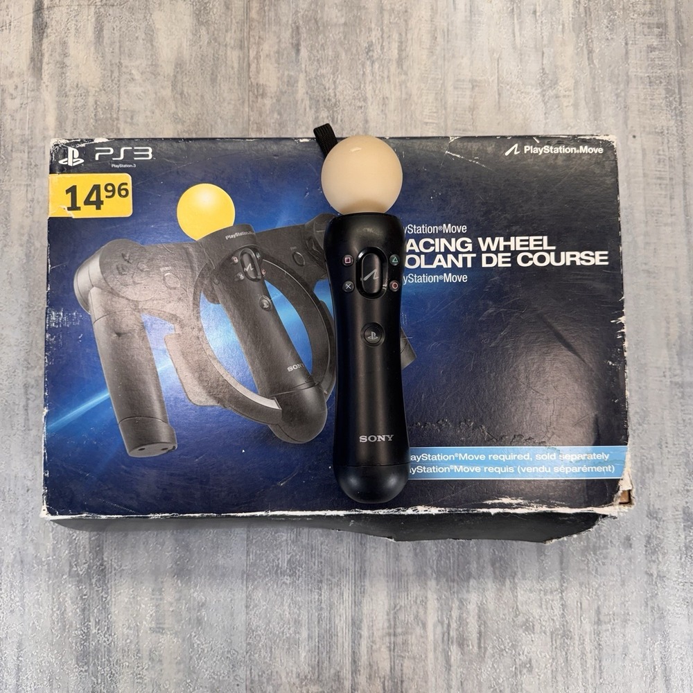 PlayStation Move Racing Wheel And Controller || PlayStation 3 PS3 NEW OPEN BOX